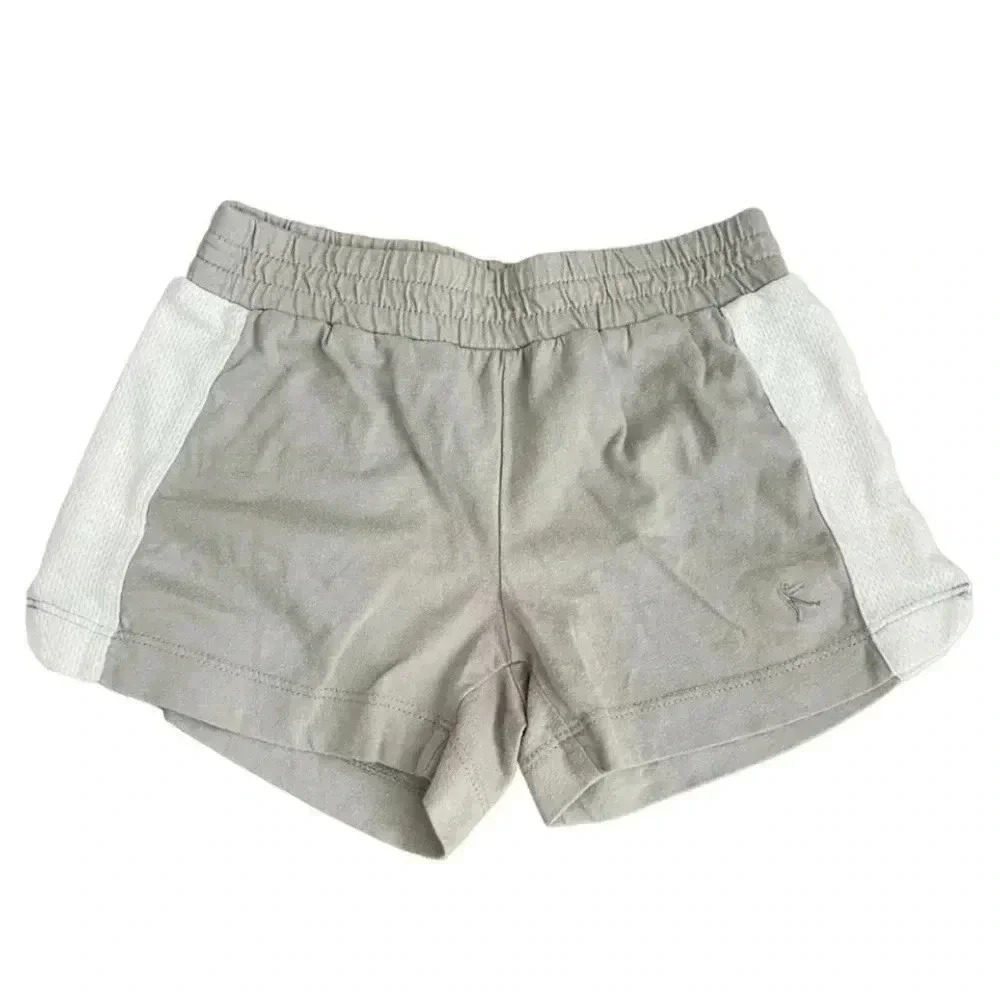 Danskin Girls Sweatpants Silver  White Color Block Elastic Waist Sz XS (4/5)